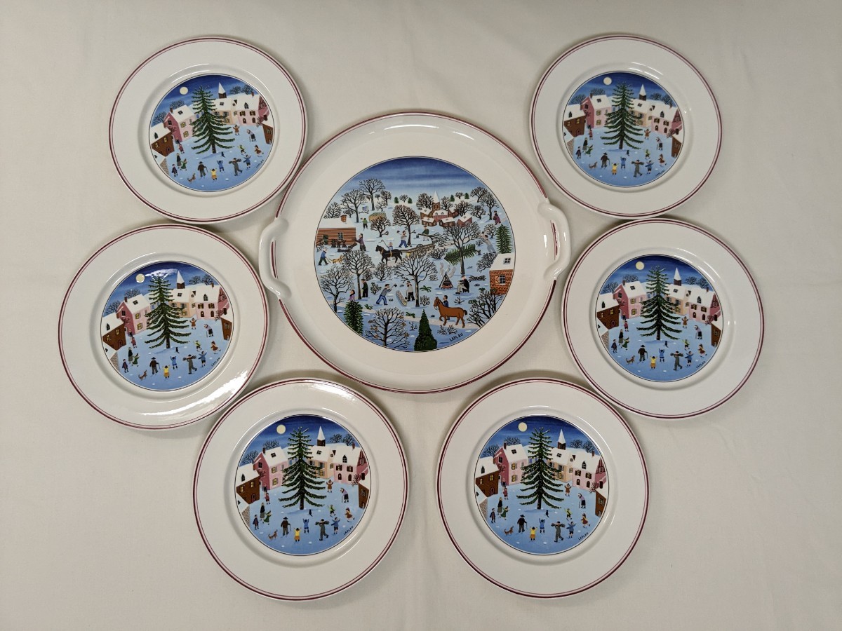 クリスマス プレート Villeroy&Boch : ビレロイ&ボッホ 