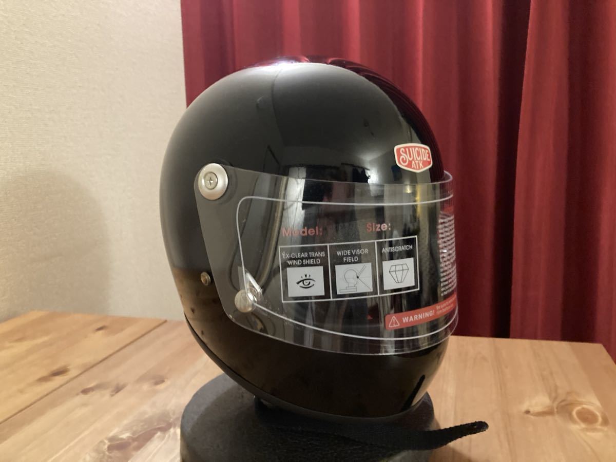 極小帽体 フルフェイスヘルメット 族ヘル レトロ ビンテージ ハーレー