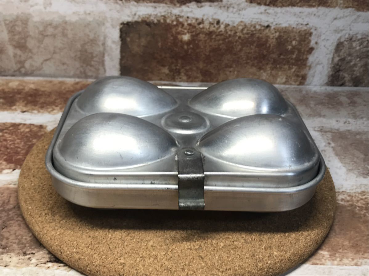 ★奇跡の未使用美品★ Le Grand Tetras アルミエッグホルダー ４個入り フランス製 1950年代 グランテトラ キャンプ ソロ 調理