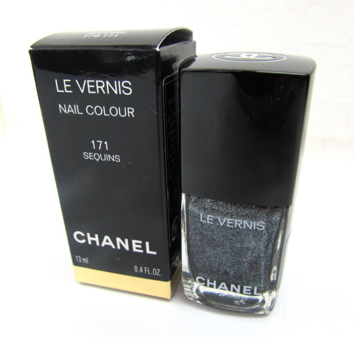 ほぼ未使用 CHANEL シャネル ヴェルニ #171 SEQUINS シークイン〈ネイル エナメル〉13ml マニキュア クリスマス限定色