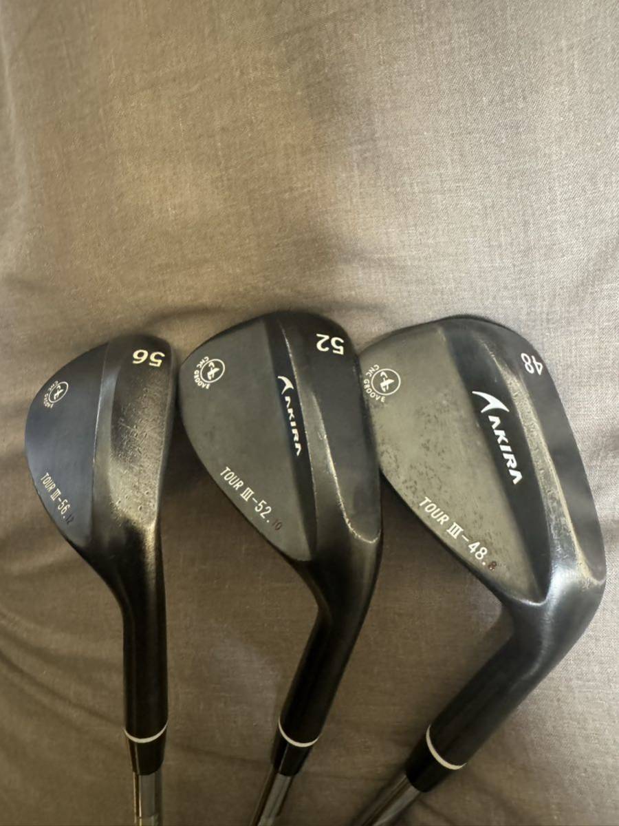 アキラ ウェッジ 3本セット 48° 52° 56° 地クラブ WEDGE モーダス 120s