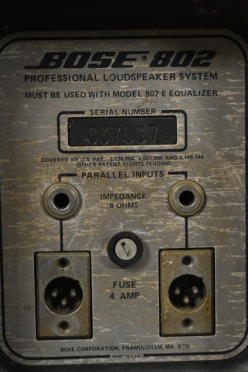 BOSE ボーズ 802 スピーカーペア 0 BOSE SERIES series Bose 02