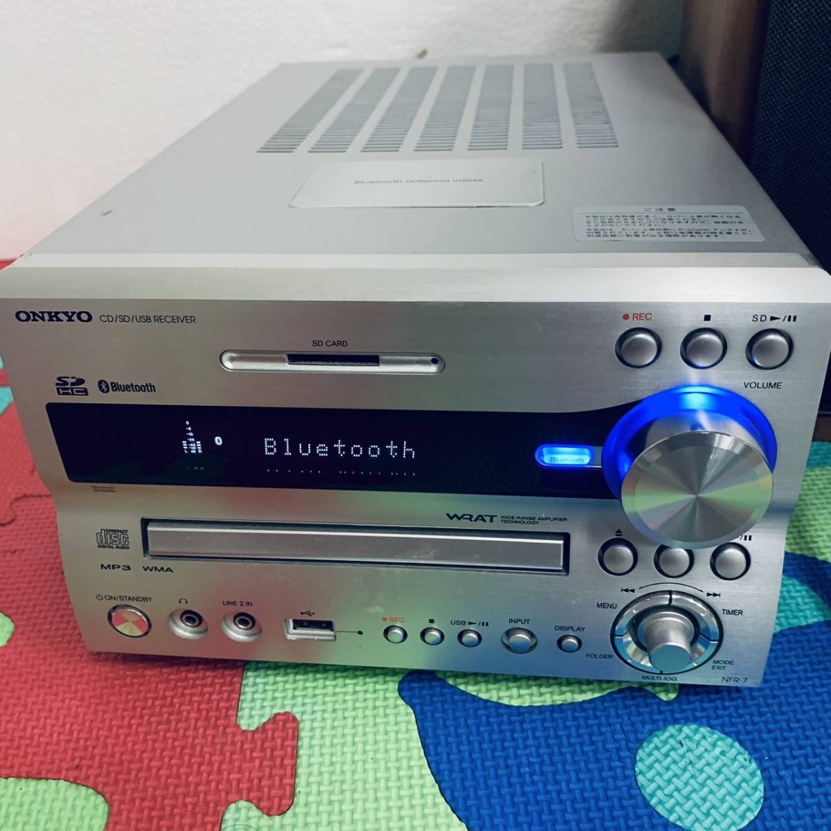 オンキョー NFR-7(本体)・D-NFR7(スピーカー) CD ブルートゥースOK NFR