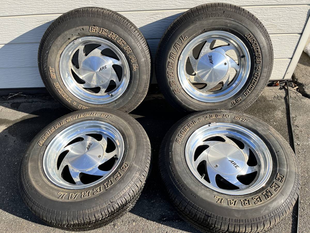 ARE アメリカンレーシング 7j 15インチ 215/75r15 4本セット P.C.D127 