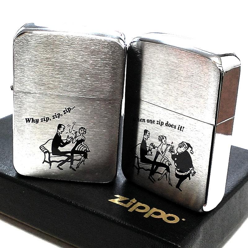  ZIPPO ライター 1941 復刻レプリカ クリスマス ジッポ 2個セット レア 一点物 2001年製 シルバーサテン ビンテージ 絶版 サンタ ペア(Zippo)｜売買されたオークション情報、yahooの商品情報をアーカ Zippo