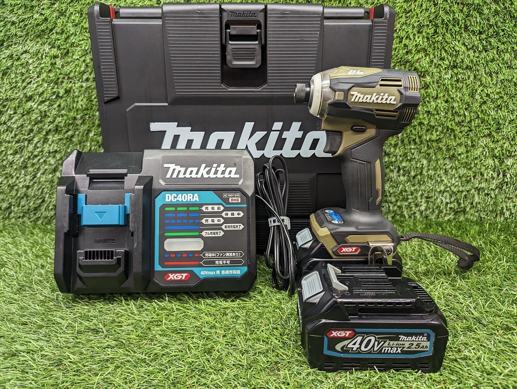 得価，SALE 品 makita マキタ 40V 充電式インパクトドライバ TD001GRDXO 2.5Ahバッテリ2個 + 充電器 LEDライト片方不灯(本体)｜売買されたオークション情報、yahooの商品情報をアーカイブ公開 - オークファン インパクトドライバ