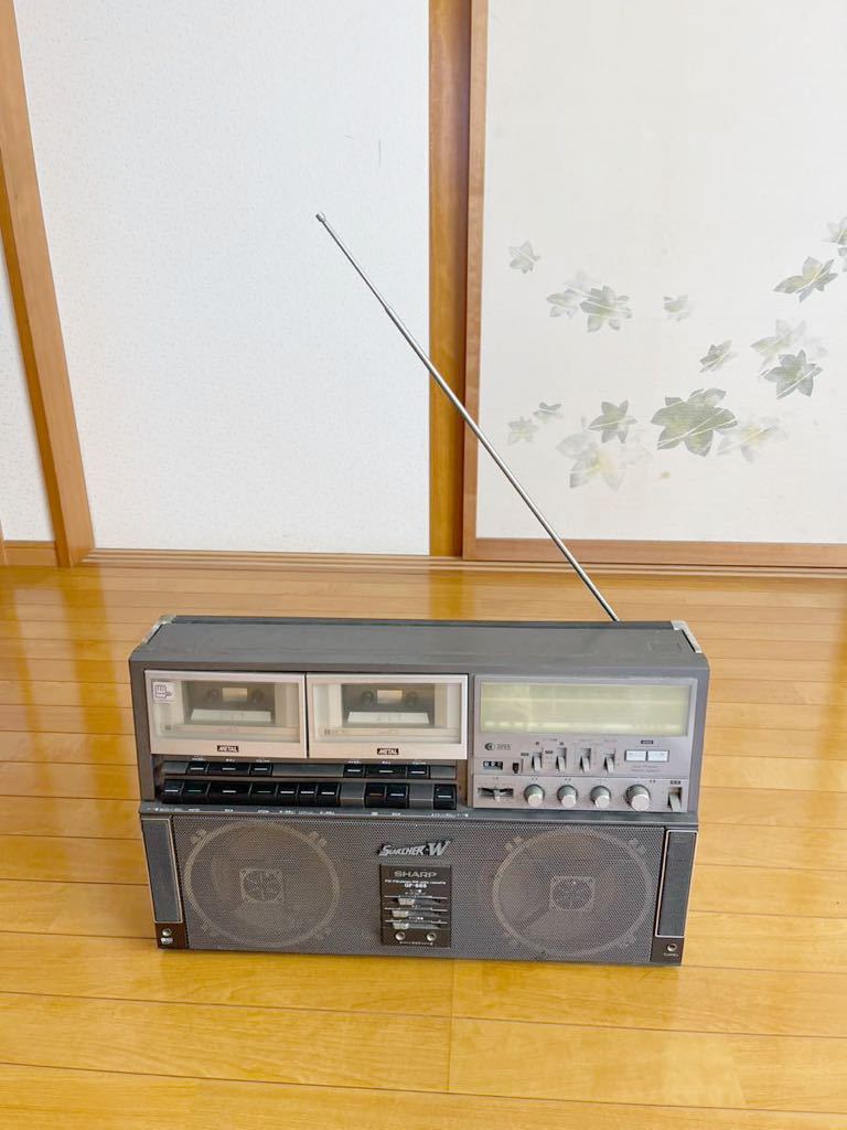 SHARP シャープ ラジカセThe Searcher-W GF-888 SHARP シャープ GF-888◇THE SEARCHER-W ザ・サーチャーW◇大型ダブル