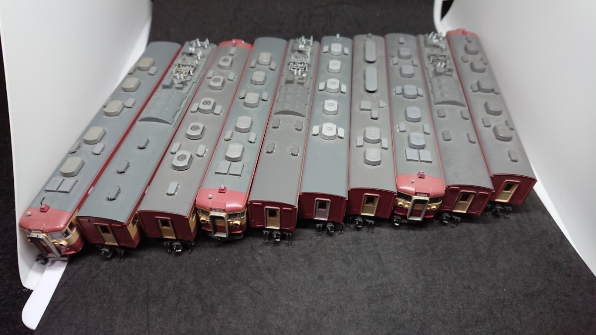 訳あり KATO 国鉄475系 10両(6M4T) サロ、サシ入り ジャンク 動力有り 475