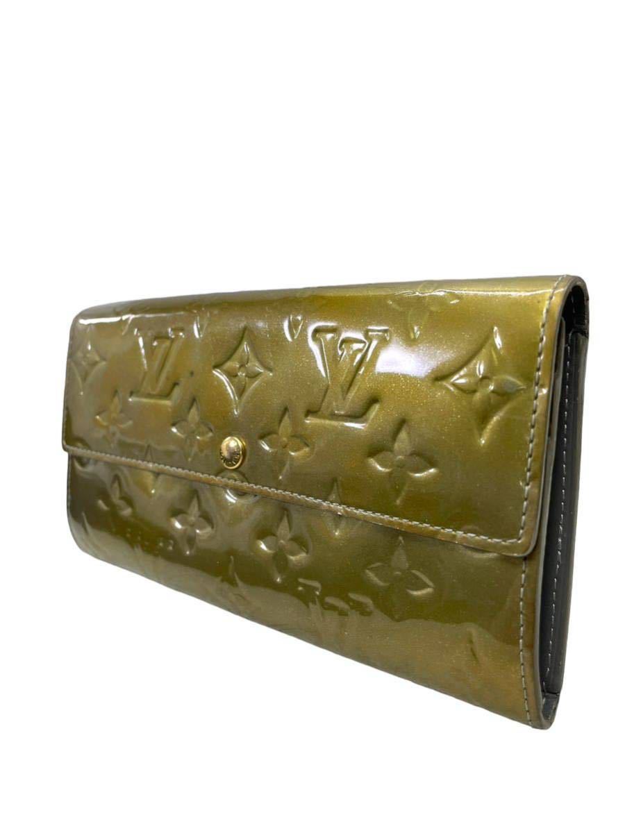 ルイヴィトン LOUIS VUITTON ヴェルニ ポルトフォイユサラ 長財布