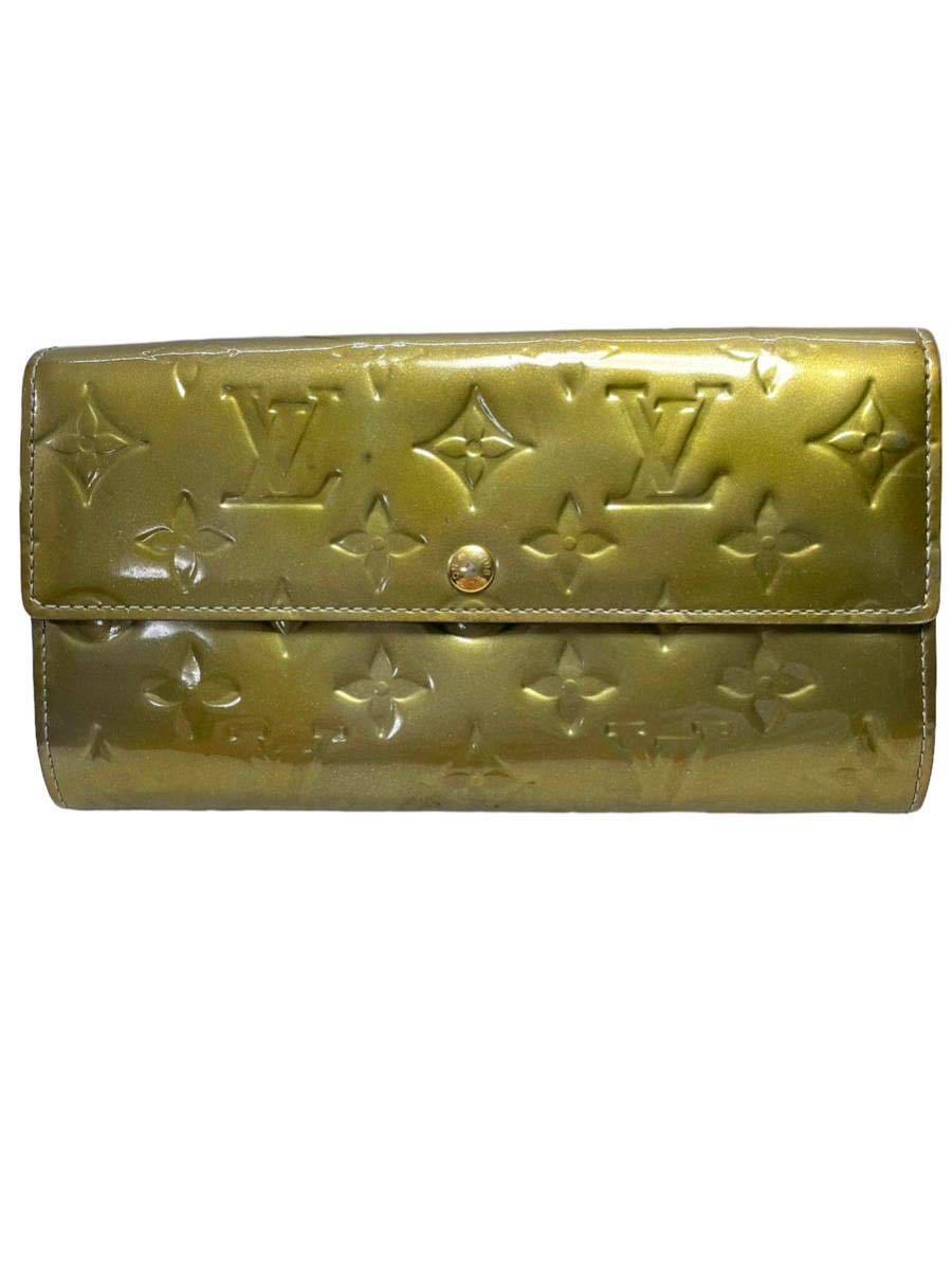 ルイヴィトン LOUIS VUITTON ヴェルニ ポルトフォイユサラ 長財布