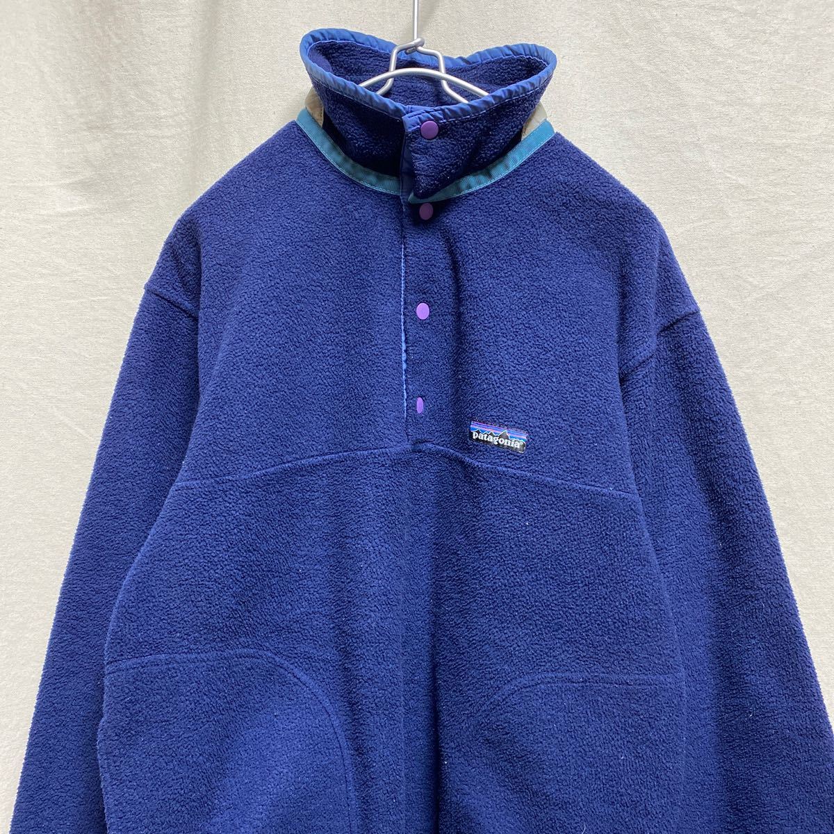 オールド アメリカ製 パタゴニア キッズ シンチラスナップT 90s 古着 