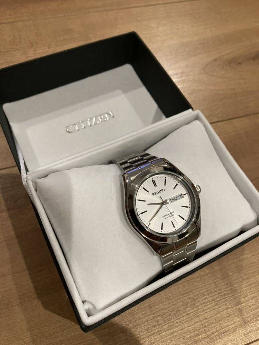 【未使用に近い】【箱あり】CITIZEN REGUNO シチズン レグノ　ソーラー腕時計