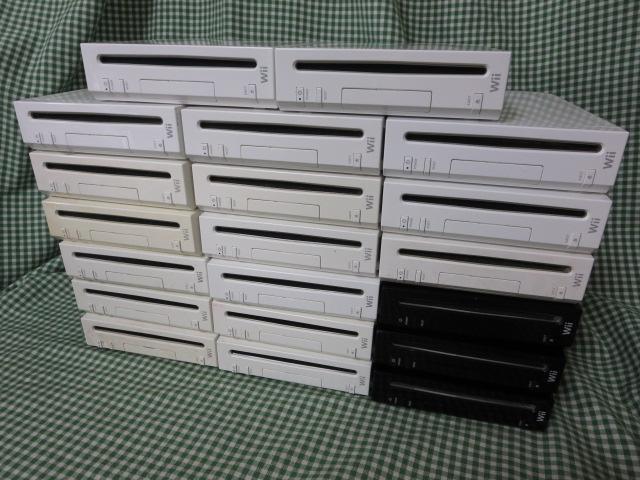 Wii本体 白黒ジャンク20台セット/管4731