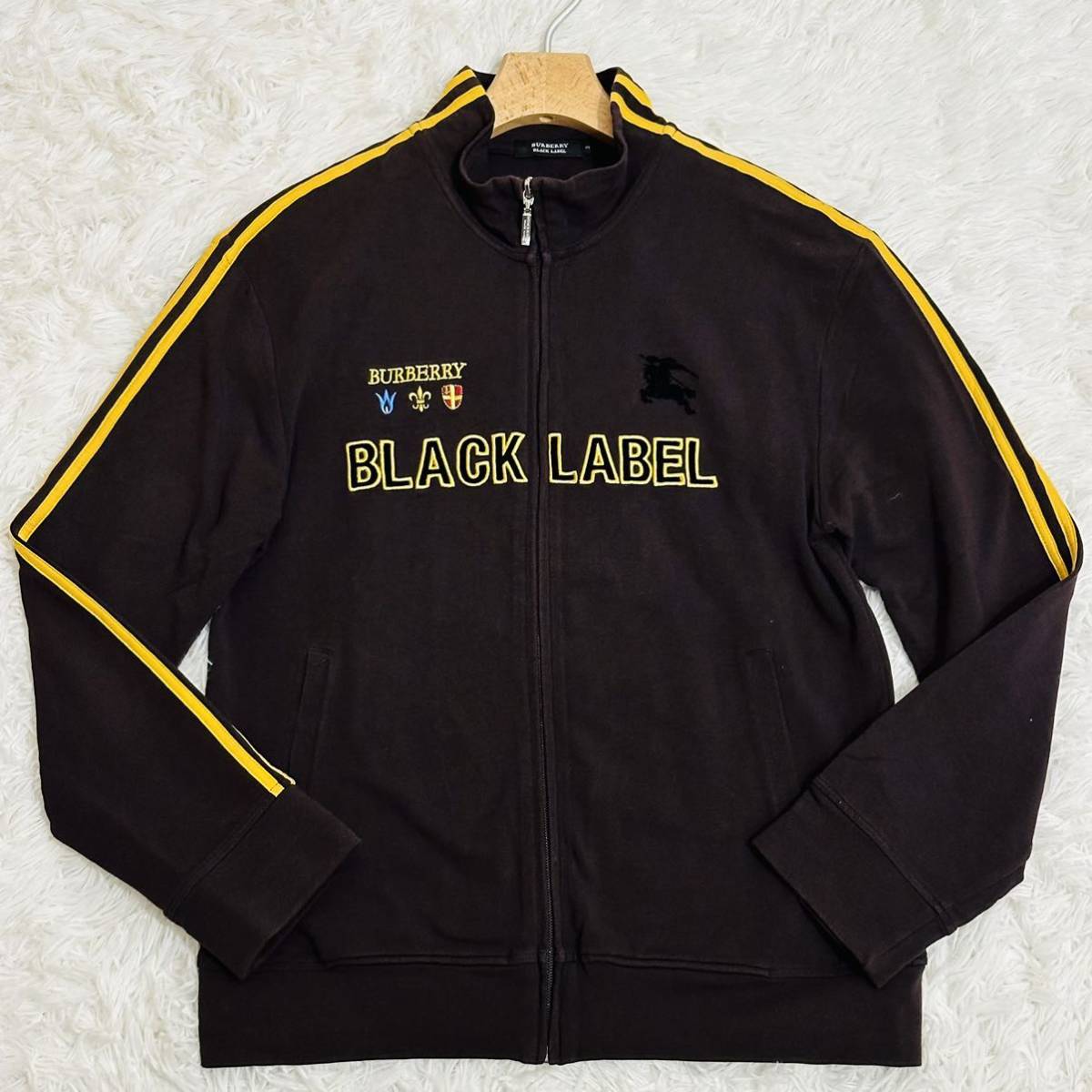 美品! 希少L(3) バーバリーブラックレーベル トラックジャケット