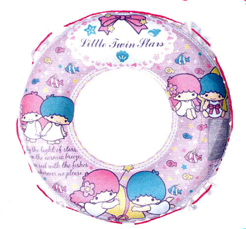 サンリオ　リトルツインスターズ　キキララ　浮き輪　90cm 空気ビニール　空ビ