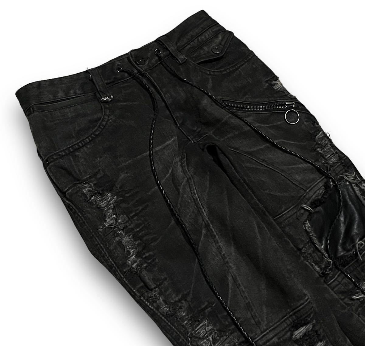 2000s archive 00's KMRii Archive Leather Chain Belt ケムリ パンツ