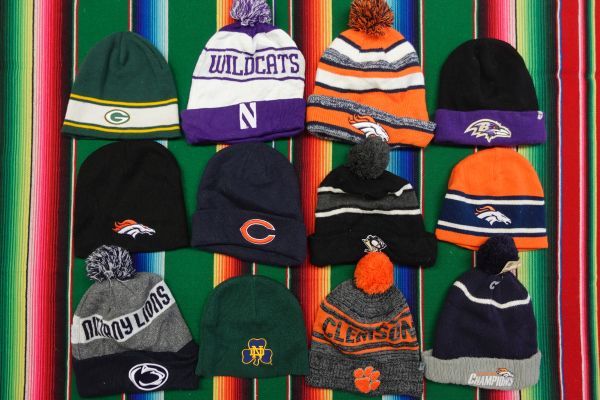 MISC-KCAP24 メジャースポーツロゴ ニットキャップMIX ビー二ー￥1～ビンテージUS古着卸大量セット業者まとめ売り