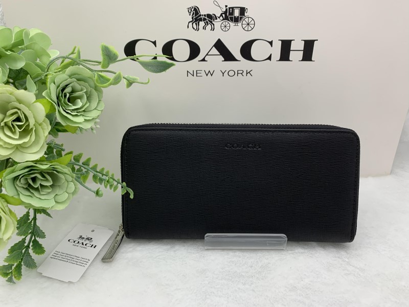 コーチ] COACH 財布 (長財布) F74769 ブラック BLK レザー 長財布