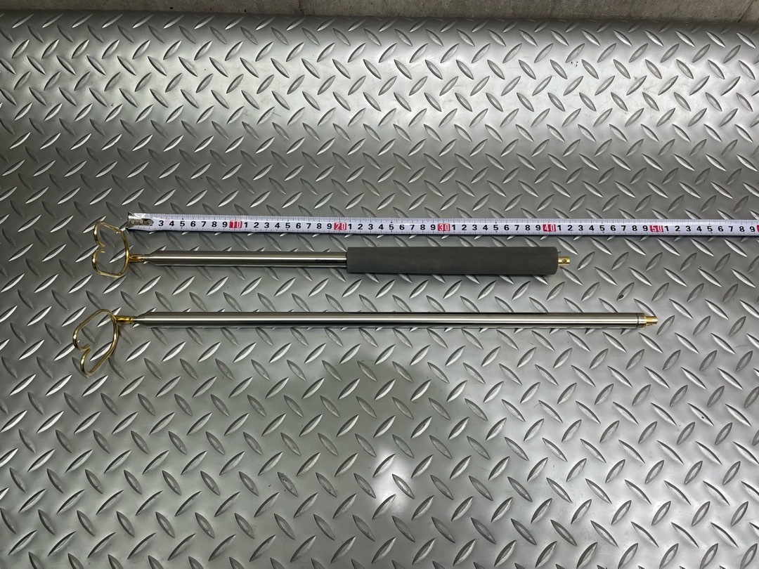 ■ベルモント　ルアー回収機２個セット　ルアーリターン２　全長約２７８ｃｍ　収納時約４１ｃｍ　ルアーリターン３７８　中古■