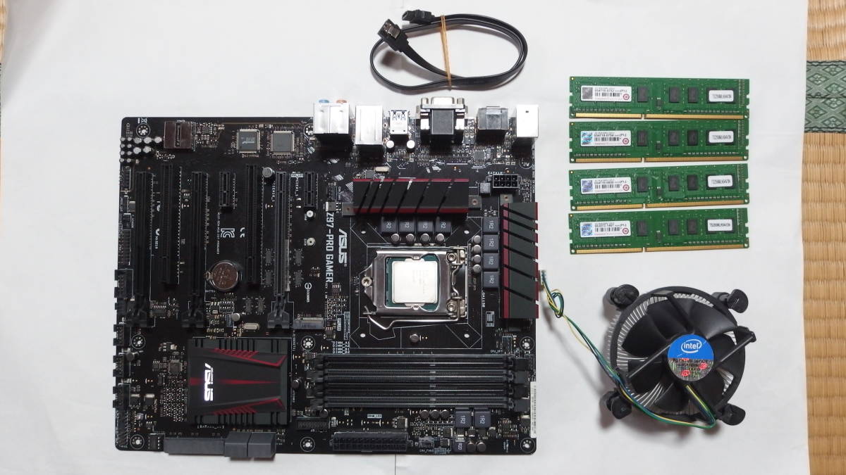 ASUS Z97-PRO GAMER (rev 1.00) マザーボード + CPU i5-4670 + CPU