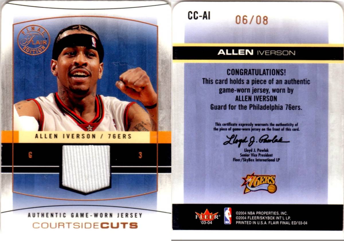 2003-04 Allen Iverson | eBay Flair #1 Edition Final - Fleer for