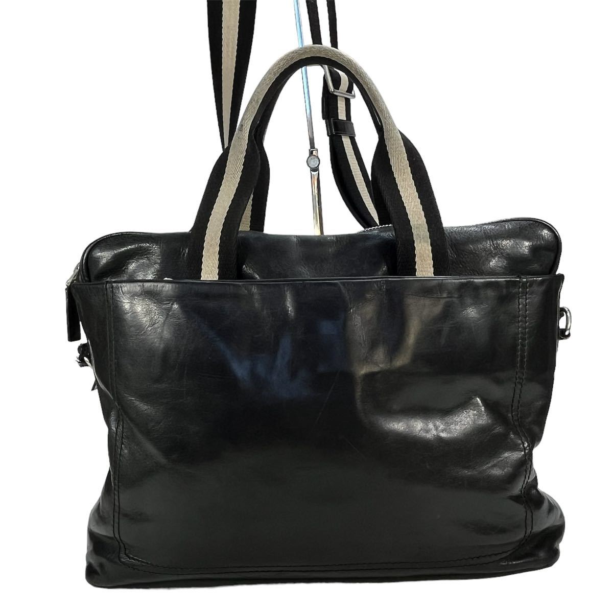 訳あり BALLY ☆バリー 本革 トレインスポッティング 2way ブリーフ