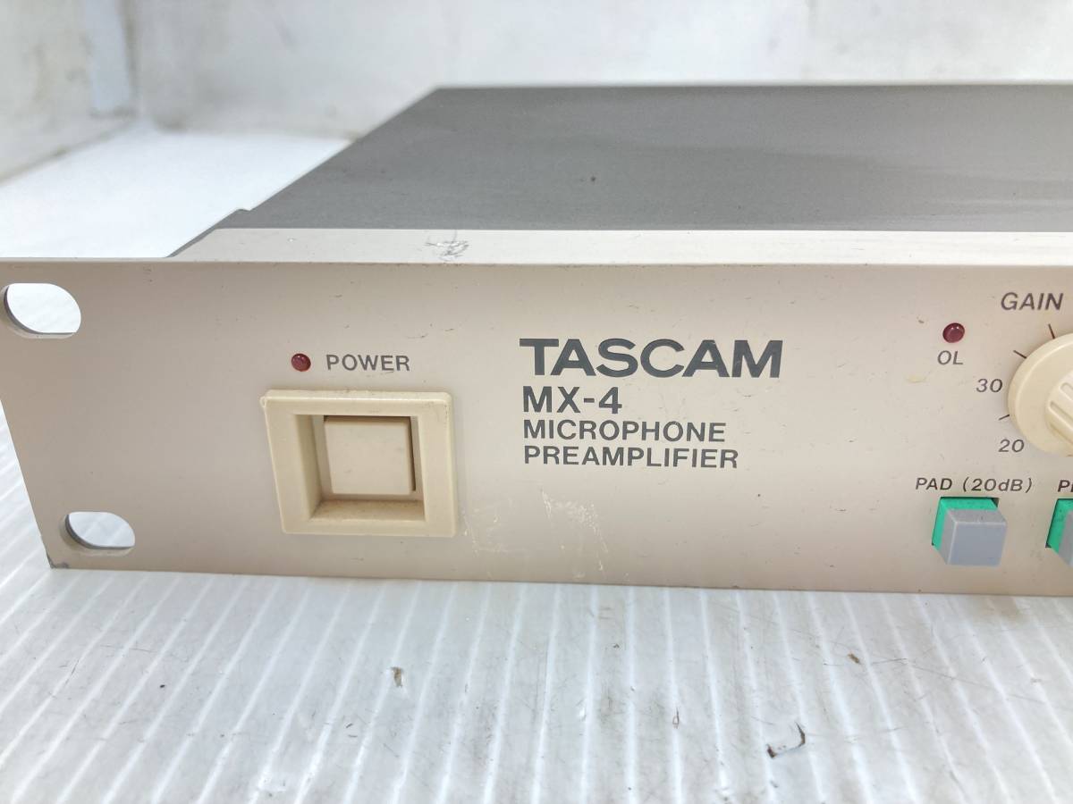 ○TASCAM MX-4 マイクプリアンプ ジャンク品