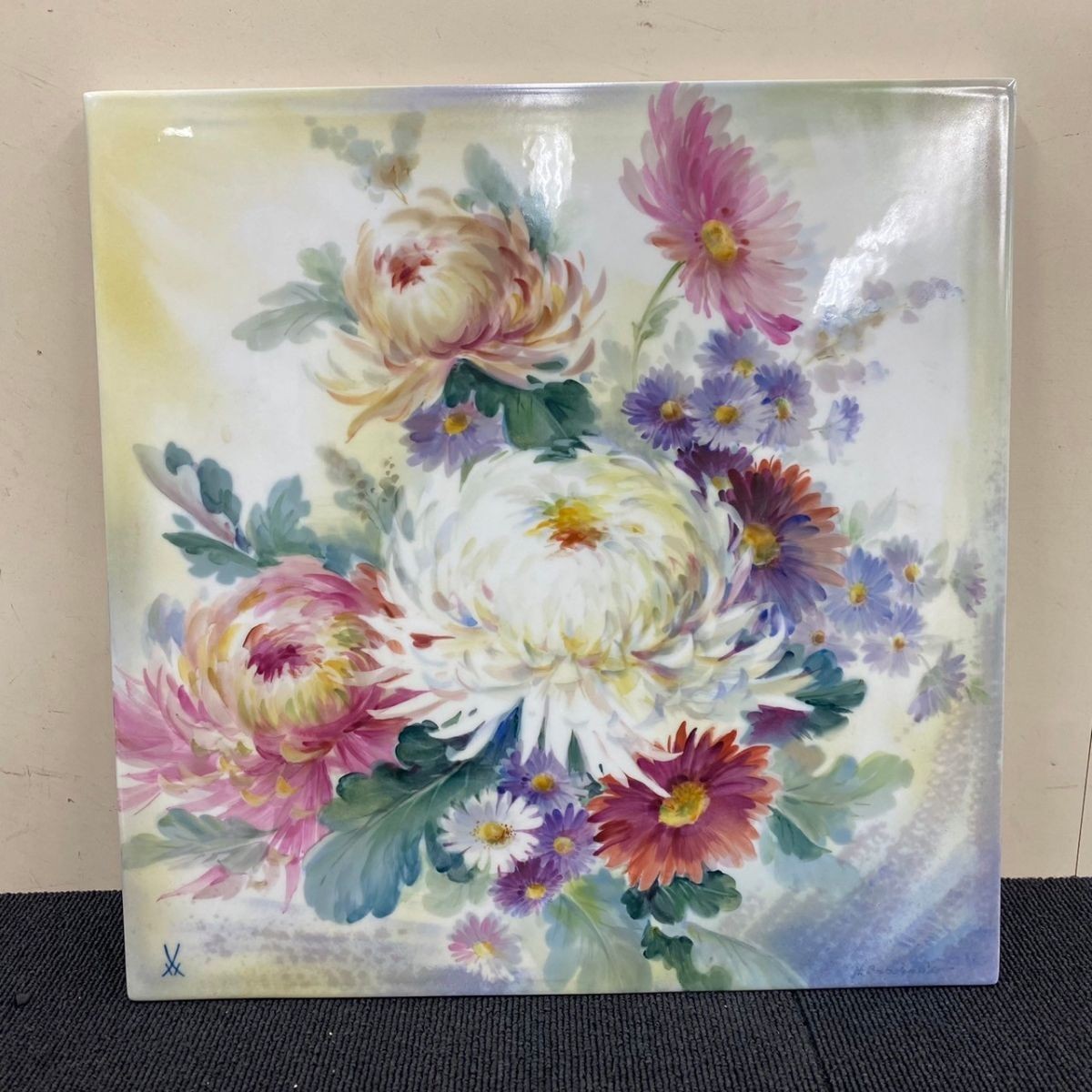 Yahoo マイセン 四角い 花 美品 マイセン 3つ花 ベーシックフラワー