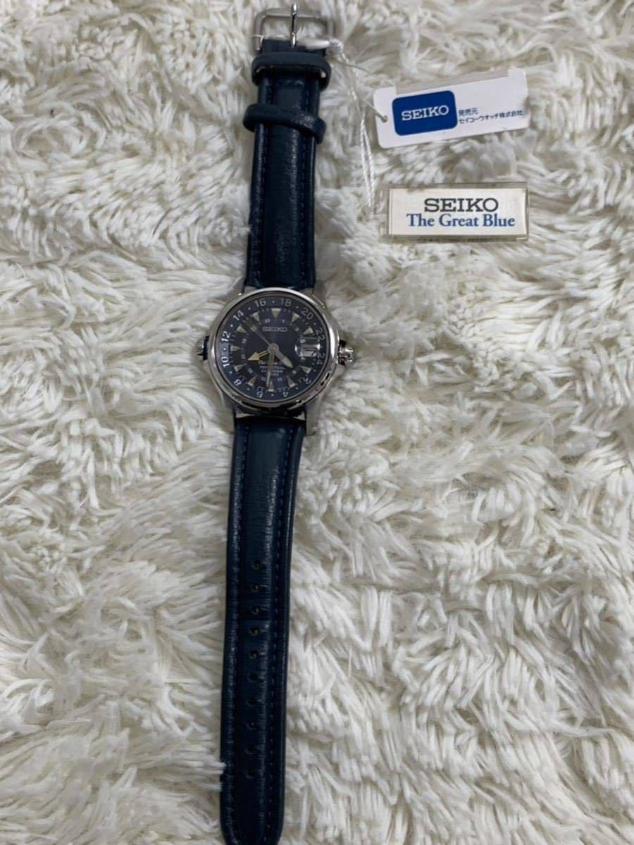 爆買い，お得 セイコー SEIKO THE GREAT BLUE 8F56-0130 GMT パーペチュアルカレンダー 保管品(プロスペックス)｜売買されたオークション情報、yahooの商品情報をアーカイブ公開 - オークファン プロスペックス