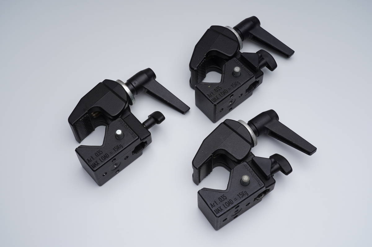 Manfrotto 035 マンフロットスーパークランプ 3個セット1