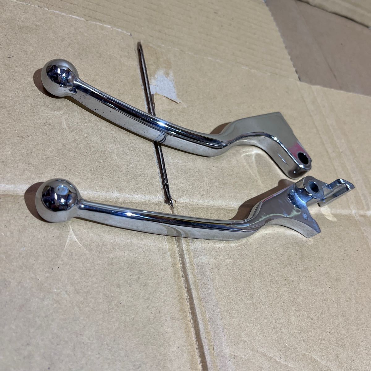 当時物 CBX400F パワーレバー 左右 セット メッキ/NC07 CBR CB ZGP FX 