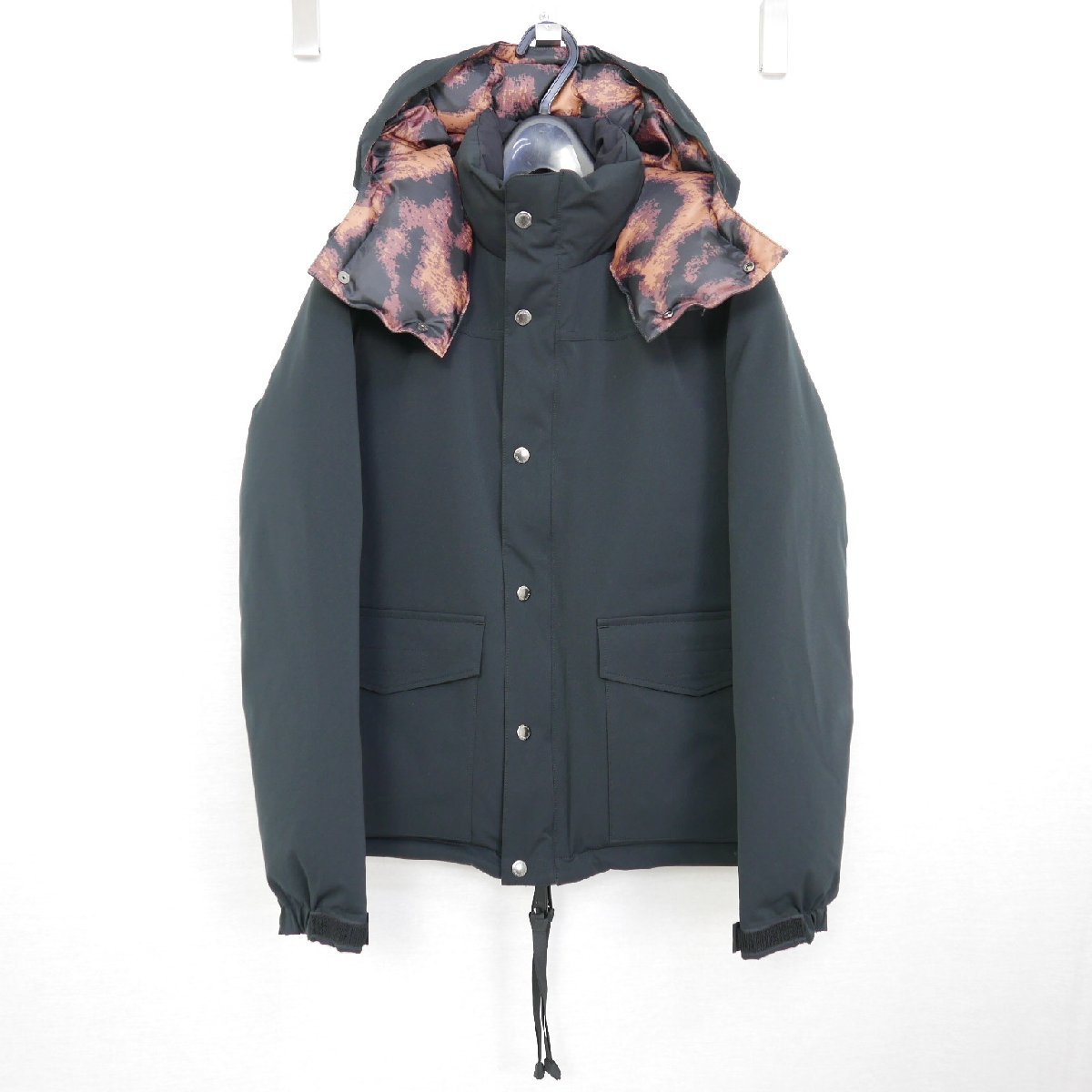 18AW 18FW uniform experiment REVERSIBLE HOODED DOWN BLOUSON レオパード ヒョウ柄 リバーシブル ダウン ブルゾン ジャケット BLACK 1