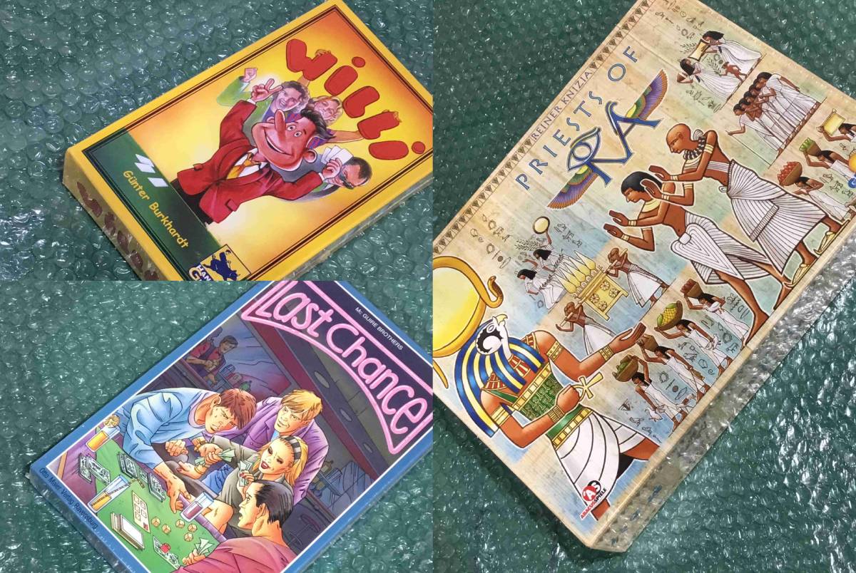 【送料無料】未プレイボードゲーム3個　ラーの神官　ウィリー　ラスト・チャンス　ボードゲーム　テーブルゲーム
