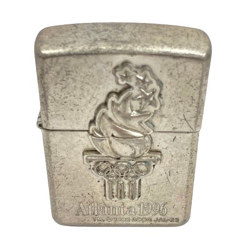 ZIPPO&frasl;ジッポーアトランタ五輪 1996 オイルライター シルバー色 喫煙