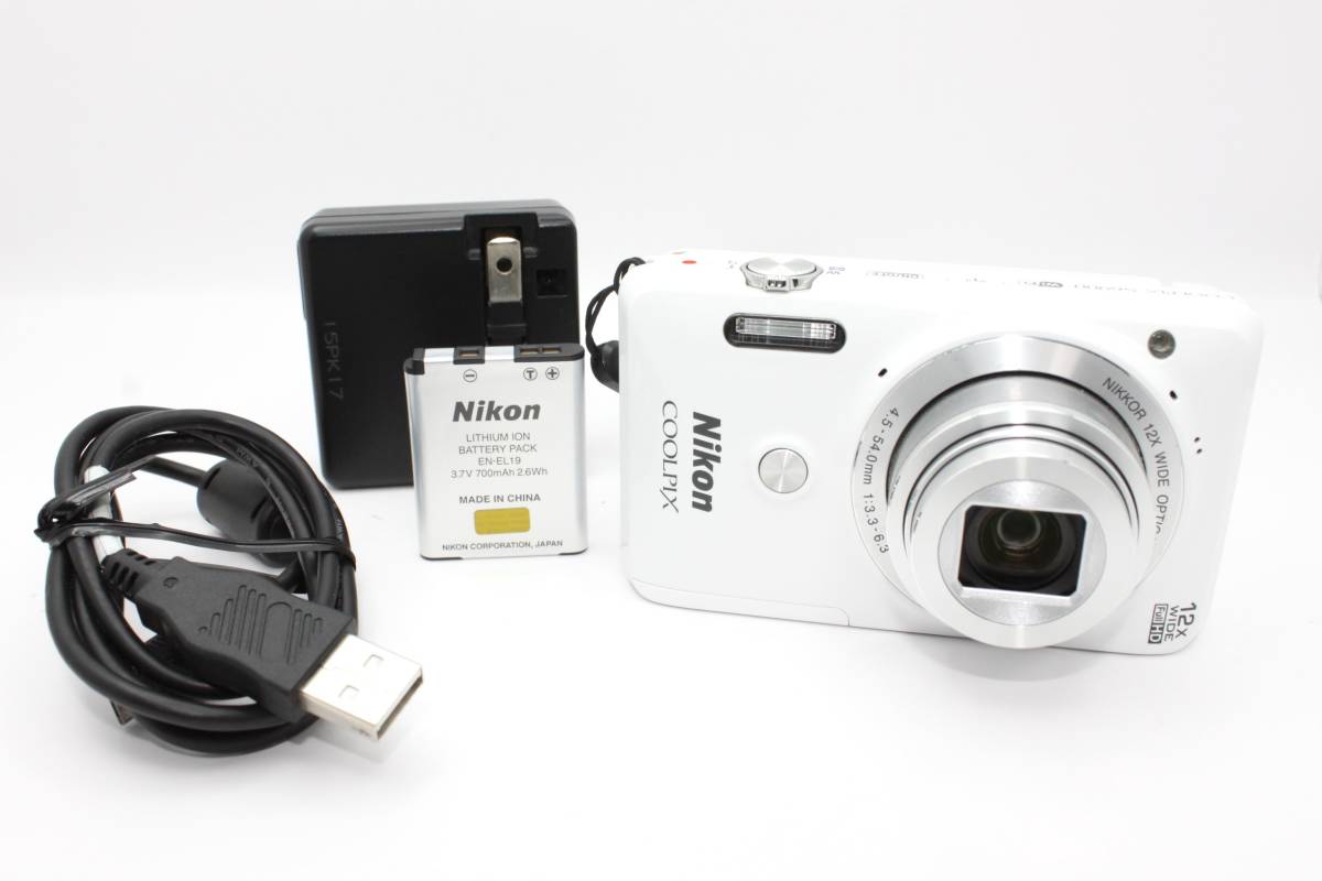 ☆極上品☆ニコン Nikon COOLPIX S6900 ホワイト コンパクトデジタル 