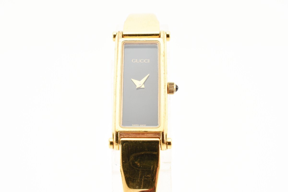 グッチ 1500 ゴールド バングル クォーツ レディース 腕時計 GUCCI