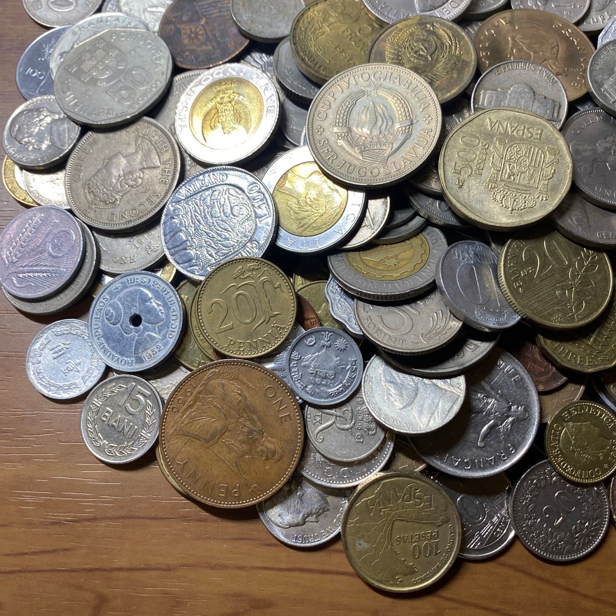 コイン 2.1kg 硬貨 貨幣 大量 古銭 海外 外国 まとめ ②
