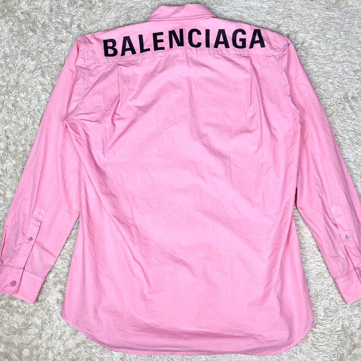 バレンシアガ BALENCIAGA バックロゴ 背面 オーバーサイズ ビッグ 