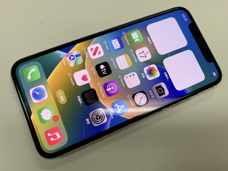 JA067 SIMフリー iPhoneX シルバー 64GB ジャンク ロックOFF - Apple