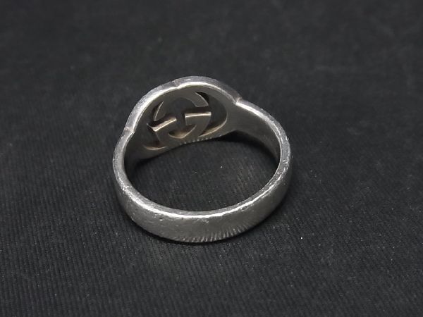 1円 GUCCI グッチ インターロッキングG ブリットリング SV925 リング