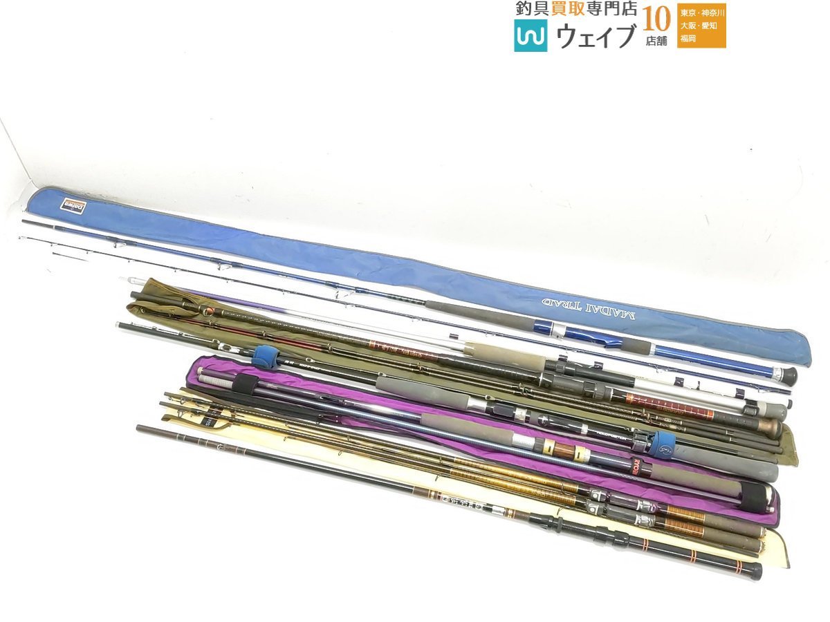 シマノ ハイパワーXスーパー 幻波 キス S-210、幻波 3号240、シマノ 海明 100S-240 等 計9本セット