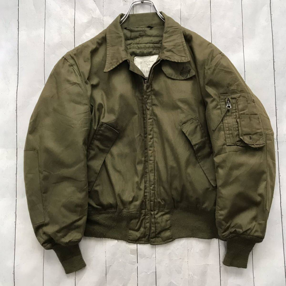 80s 米軍実物 U.S ARMY アラミド CVCジャケット ノーメックス タンカースジャケット コールドウェザージャケット