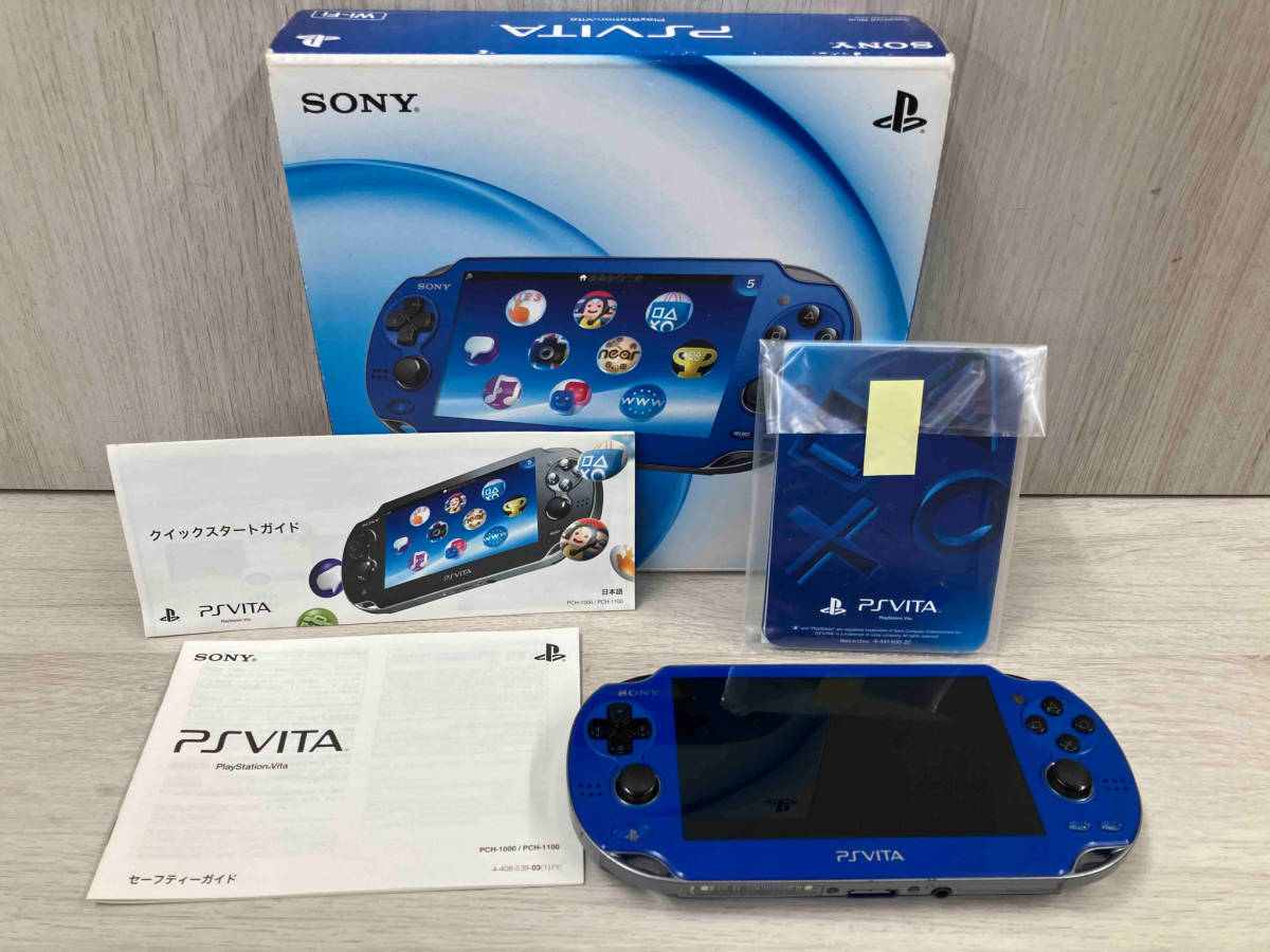 現状品】 SONY PlayStationVita Wi-Fiモデル:サファイア・ブルー
