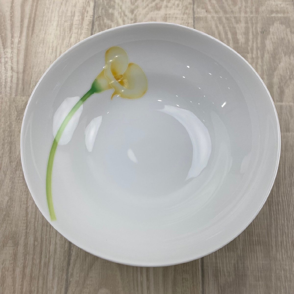 未使用 香蘭社 カラーリリー 三ツ組鉢 1061-3GGM 箱付 直径17cm 高さ