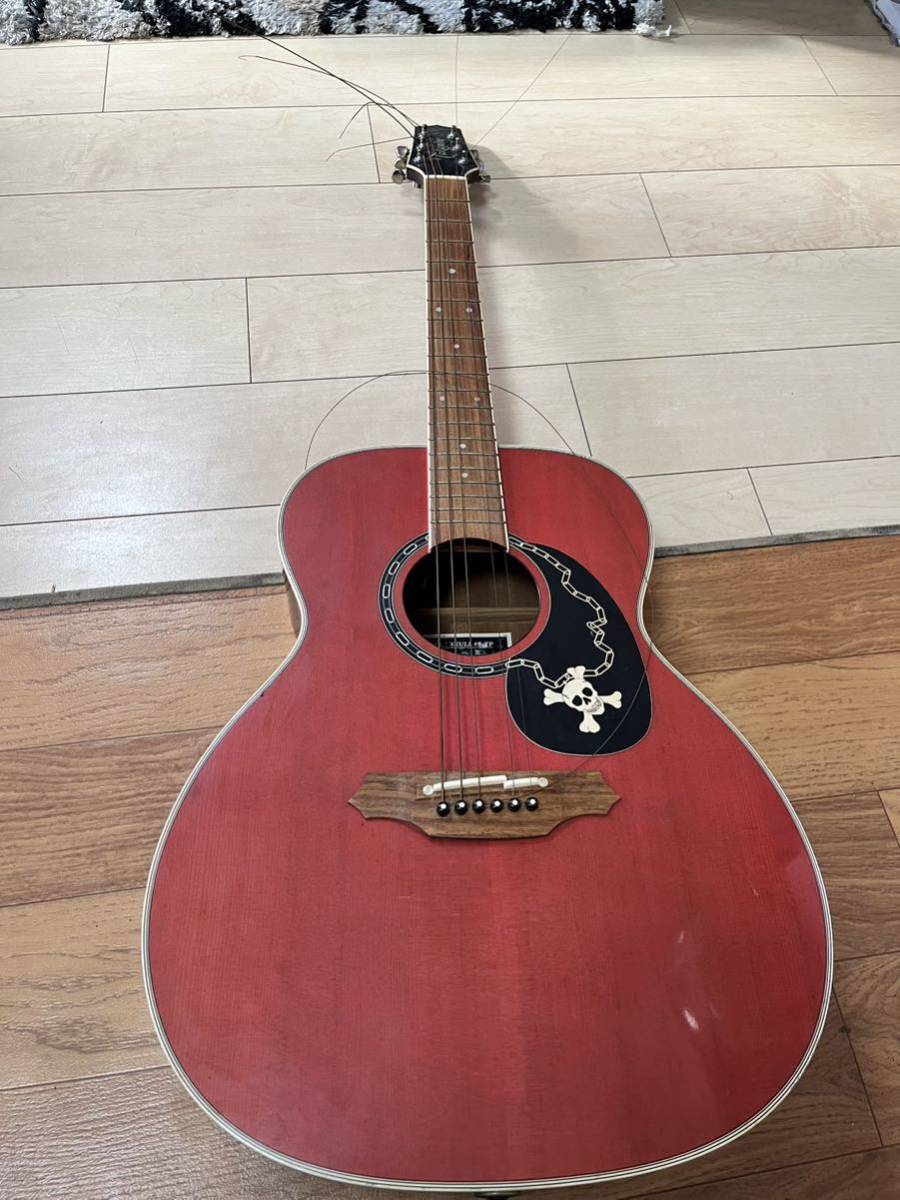 ジャンク品】Takamine SKULL #7 TP エレアコ アコースティックギター