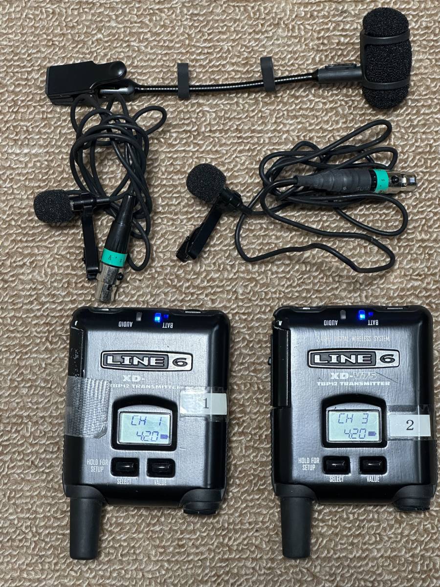 楽器・機材 【高品位ワイヤレス】LINE6 XD-V75 ベルトパック＋ヘッド