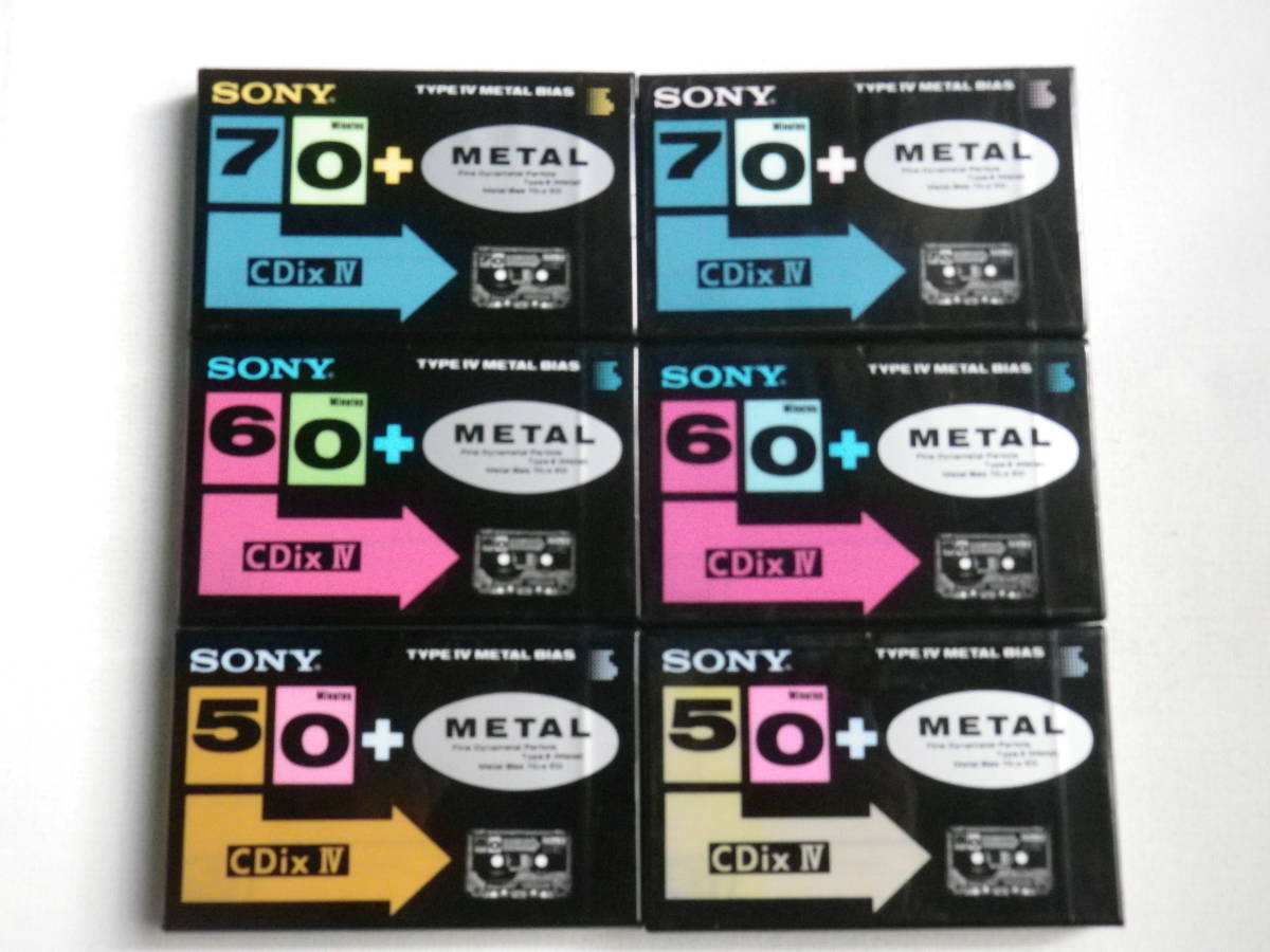 ○未開封カセットテープ SONY メタルポジション 6本セット CDix IV