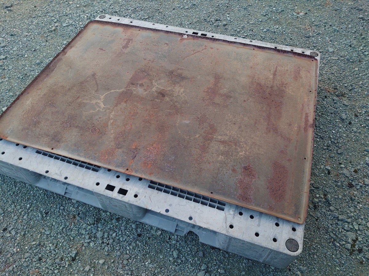 当時物 鉄道大型看板　廃品　ホーロー看板 駅名看板 行先板 駅名標 旧国鉄 紀勢本線 紀伊長島駅 うめがたに-みのせ 鉄道グッズ 鉄製看板_6