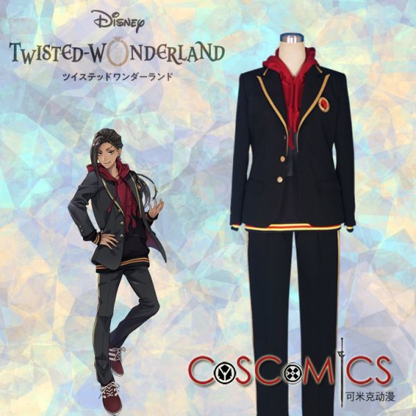 xd752工場直販 ディズニー ツイステッドワンダーランド ツイステ スカラビア寮 Jamil ジャミル・バイパー コスプレ衣装_1