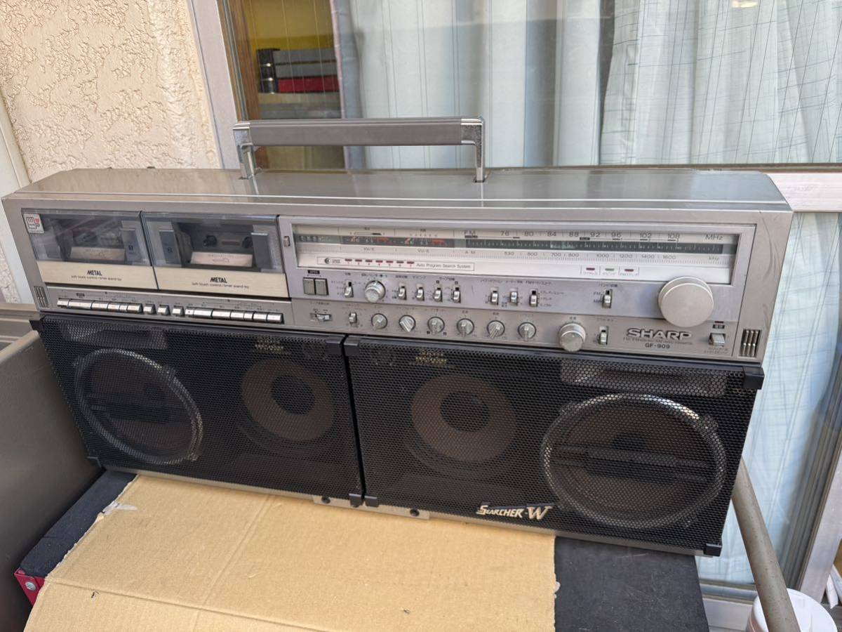 M6953 SHARP シャープ GF-909 ラジカセ ジャンク品 SHARP シャープ ラジカセ GF-909 ジャンク品 SHARP GF-909 シャープ